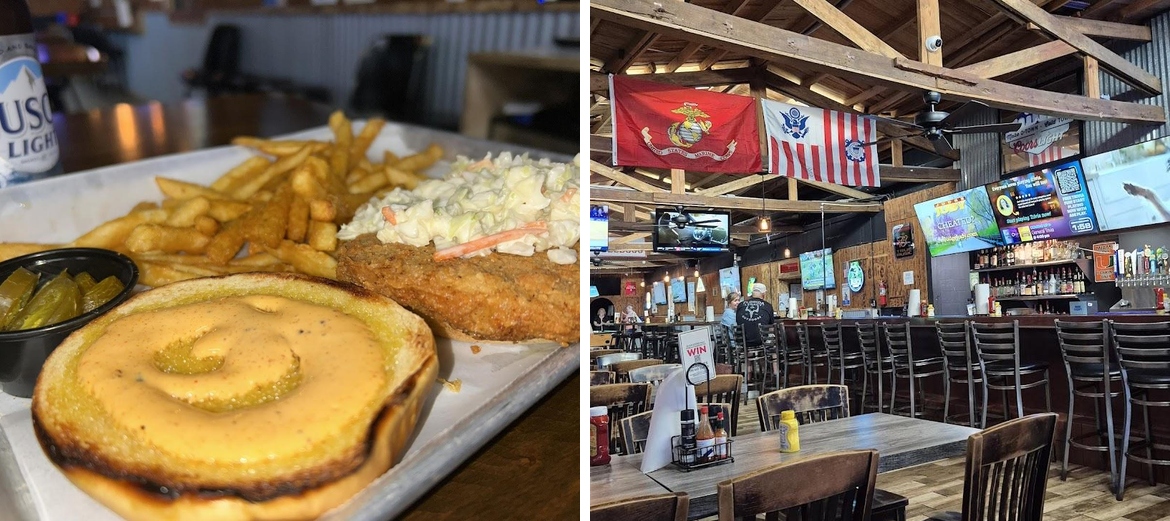 The Scenic Lagoon Saloon Menu